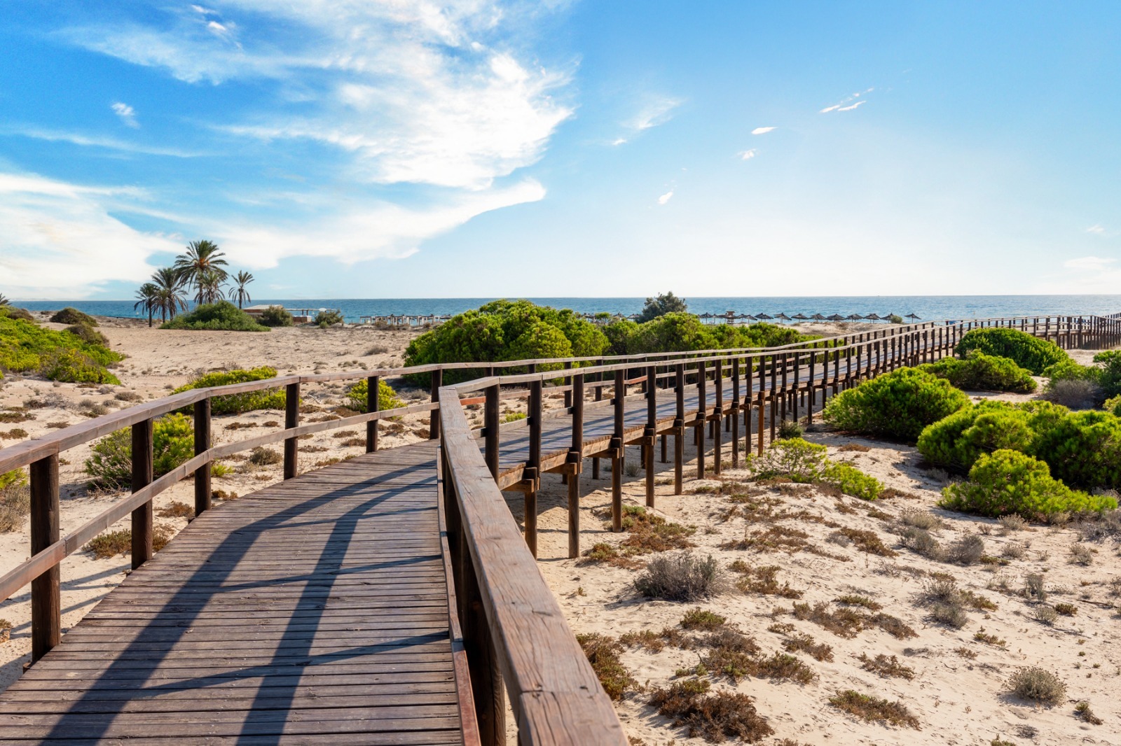 Road to the Carabassi Beach